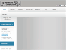 Tablet Screenshot of fornebu-dyreklinikk.no